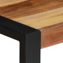 Dining Table Acacia wood finish, Black legs Solid Acacia wood A949-321598
