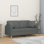 2-seater Sofa Dark Gray Fabric (100% polyester), metal, textilene A949-3200910