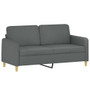2-seater Sofa Dark Gray Fabric (100% polyester), metal, textilene A949-3200910