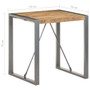Dining Table Rough Mango Wood and Grey A949-321599