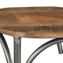 Bar Stool Mango Wood Brown, Steel Grey A949-244593