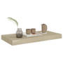 Wall Shelf Set of 2 Oak Honeycomb MDF, metal 19.7x9.1x1.5 in A949-323872