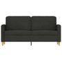 2-seater Sofa Black Fabric (100% polyester), metal, textilene A949-359482