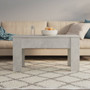 Coffee Table Concrete gray Engineered wood Medium Sliding Top A949-809687