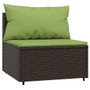 Patio Middle Sofa Brown, Green A949-319834