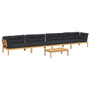 Pallet Sofa Set Natural wood, Black A949-3209382