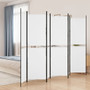 6-Panel Room Divider White 118.1"x78.7" Fabric A949-350238