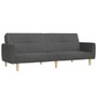 Sofa Bed Dark Grey Fabric (100% polyester), Wood, Foam 2-Seater A949-375785