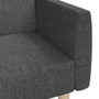 Sofa Bed Dark Grey Fabric (100% polyester), Wood, Foam 2-Seater A949-375785