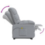  Massage Chair Light Grey Fabric (100% polyester), Wood, Metal A949-342733