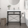  Bathroom Washbasin Frame Black Powder-coated iron A949-338501