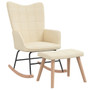  Rocking Chair With Stool Cream A949-328020