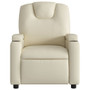  Massage Recliner Chair Cream Faux leather, metal, wood, foam Single A949-3205980