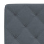  Headboard Cushion Dark Grey Velvet, Foam 53.9 in mattress width A949-376076