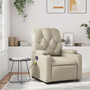  Massage Recliner Chair Cream Faux leather, metal, plywood Standard A949-3206085