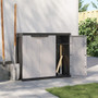  Outdoor Storage Cabinet Gray and Black Polypropylene Medium A949-364202