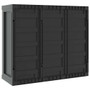  Outdoor Storage Cabinet Gray and Black Polypropylene Medium A949-364202