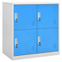  Locker Cabinet Light gray and blue Steel Medium Locker Cabinet A949-336433