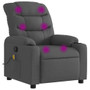  Massage Recliner Chair Dark Grey 100% Polyester, Metal, Plywood A949-3206852