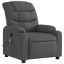 Massage Recliner Chair Dark Grey 100% Polyester, Metal, Plywood A949-3206852