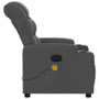 Massage Recliner Chair Dark Grey 100% Polyester, Metal, Plywood A949-3206852