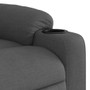  Massage Recliner Chair Dark Grey 100% Polyester, Metal, Plywood A949-3206852