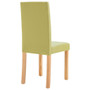 Dining Chair Set of 2 Green Fabric and rubber wood Standard A949-249224