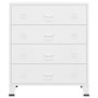  Drawer Cabinet White Metal Medium Drawer Cabinet Rectangular A949-339616