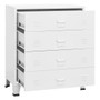  Drawer Cabinet White Metal Medium Drawer Cabinet Rectangular A949-339616