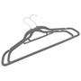 Hanger Set of 50 Grey ABC plastic, zinc alloy, velvet Standard A949-289918