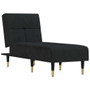  Chaise Lounge Black Velvet (100% polyester), plywood, metal A949-352811