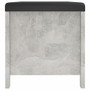  Storage Box Concrete Grey Engineered Wood, Faux Leather Medium A949-3279330
