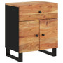  Bedside Cabinet Natural wood and black A949-350669