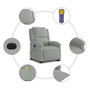  Electric Stand Up Massage Recliner Chair Light gray A949-3205964