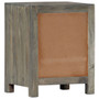  Bedside Cabinet Grey and brown Solid mango wood, MDF A949-282734