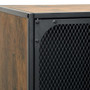  Storage Cabinet Rustic brown Metal and MDF Compact Cabinet A949-335911