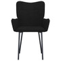  Dining Chair Set of 2 Black Velvet (100% polyester), metal, plywood A949-344826