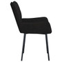  Dining Chair Set of 2 Black Velvet (100% polyester), metal, plywood A949-344826