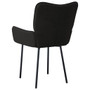  Dining Chair Set of 2 Black Velvet (100% polyester), metal, plywood A949-344826