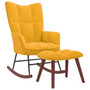  Rocking Chair With Stool Mustard yellow A949-328157