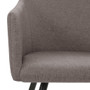  Dining Chair Set of 4 Taupe Fabric (100% polyester), metal Medium A949-3065680