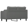  2-seater Sofa Dark Grey 100% Polyester Fabric, Metal, Foam Medium A949-359360