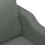  2-seater Sofa Dark Grey 100% Polyester Fabric, Metal, Foam Medium A949-359360