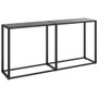  Console Table Black Tempered glass 63.0x13.8x29.7in Simple A949-331679
