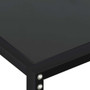 Console Table Black Tempered glass 63.0x13.8x29.7in Simple A949-331679