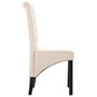  Dining Chair Set of 2 Cream Fabric and rubber wood Standard A949-249235