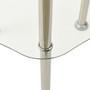  Side Table Transparent Tempered Glass Medium Modern Side Table A949-322790