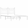  Bed Frame White Powder-coated steel King Size Bed Frame A949-353588