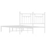  Bed Frame White Powder-coated steel King Size Bed Frame A949-353588