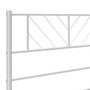  Metal Bed Frame White Steel Double Metal Bed Frame Rectangular A949-372227